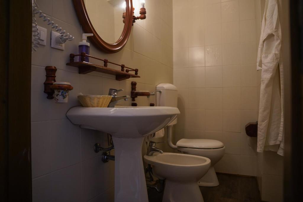 Koupelna v ubytování Casa Vicino