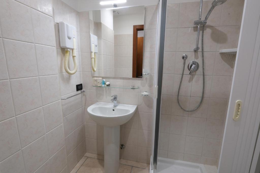 Koupelna v ubytování Hotel Nuovo Metrò
