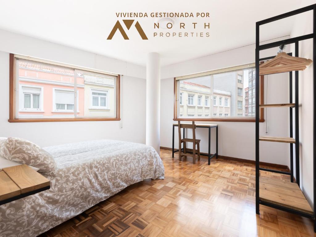 Postel nebo postele na pokoji v ubytování Fonte Camba 552 Apartament