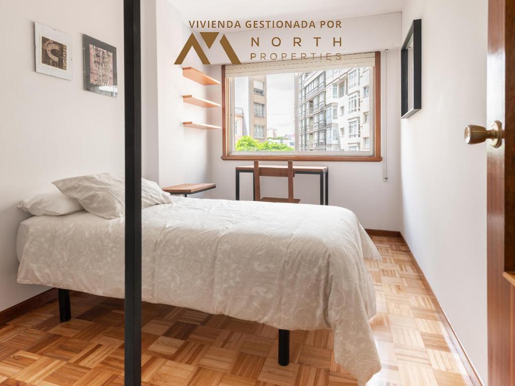 Postel nebo postele na pokoji v ubytování Fonte Camba 552 Apartament
