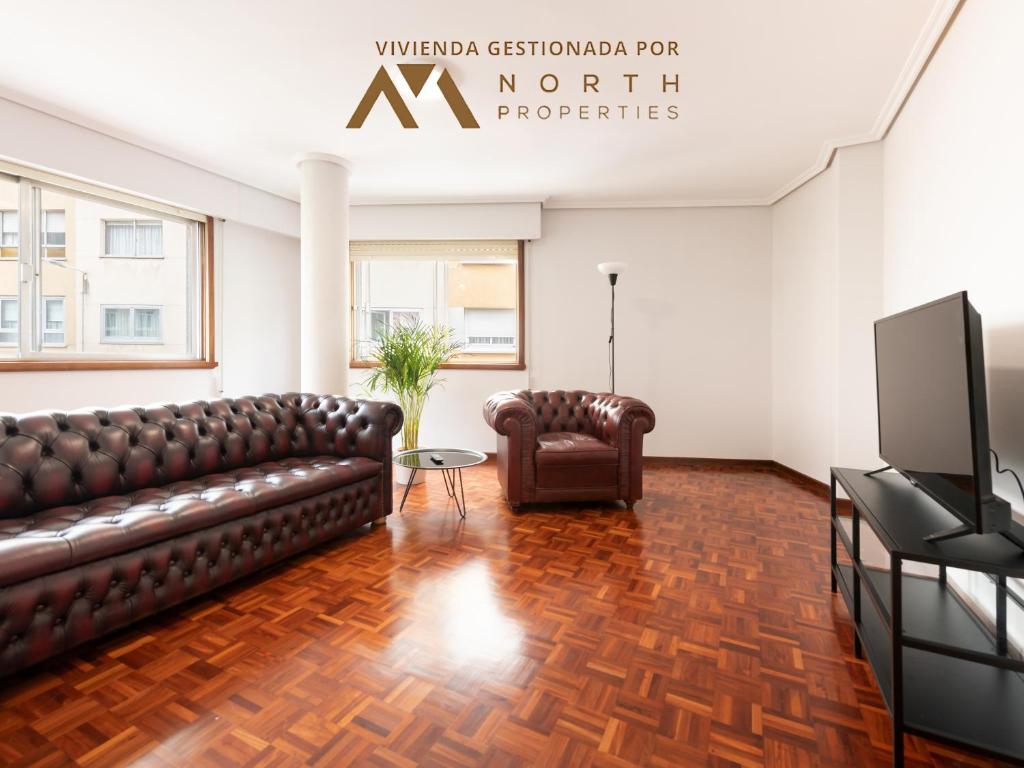 TV a/nebo společenská místnost v ubytování Fonte Camba 552 Apartament