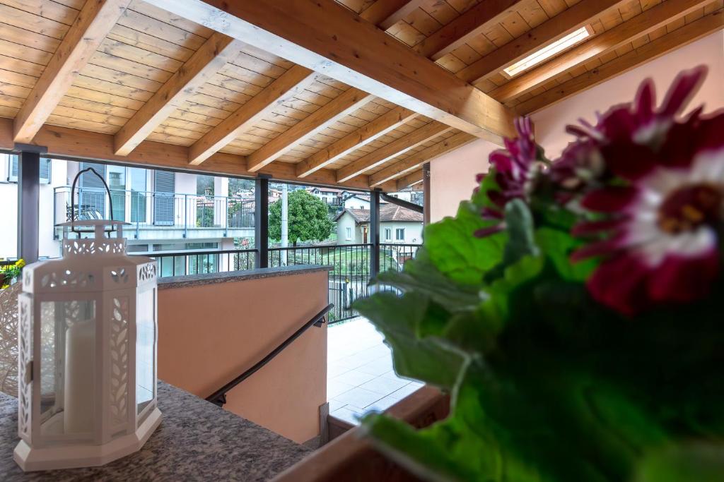 Balkón nebo terasa v ubytování CasaCri
