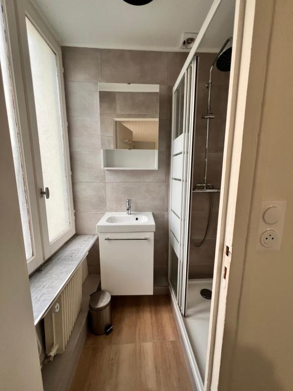 Kúpeľňa v ubytovaní Appartement 4 personnes, 1 chambre, terrasse, Wifi, proche du centre