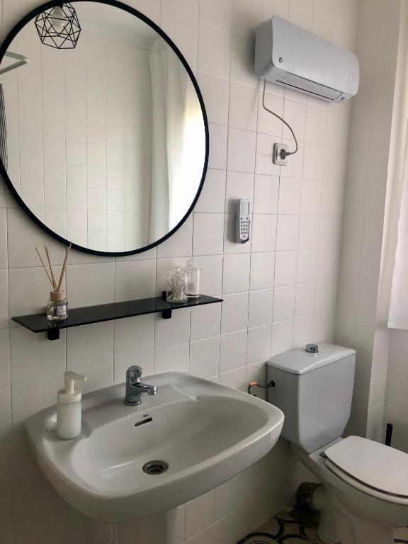 Koupelna v ubytování Vivienda de Uso Turístico Cariño
