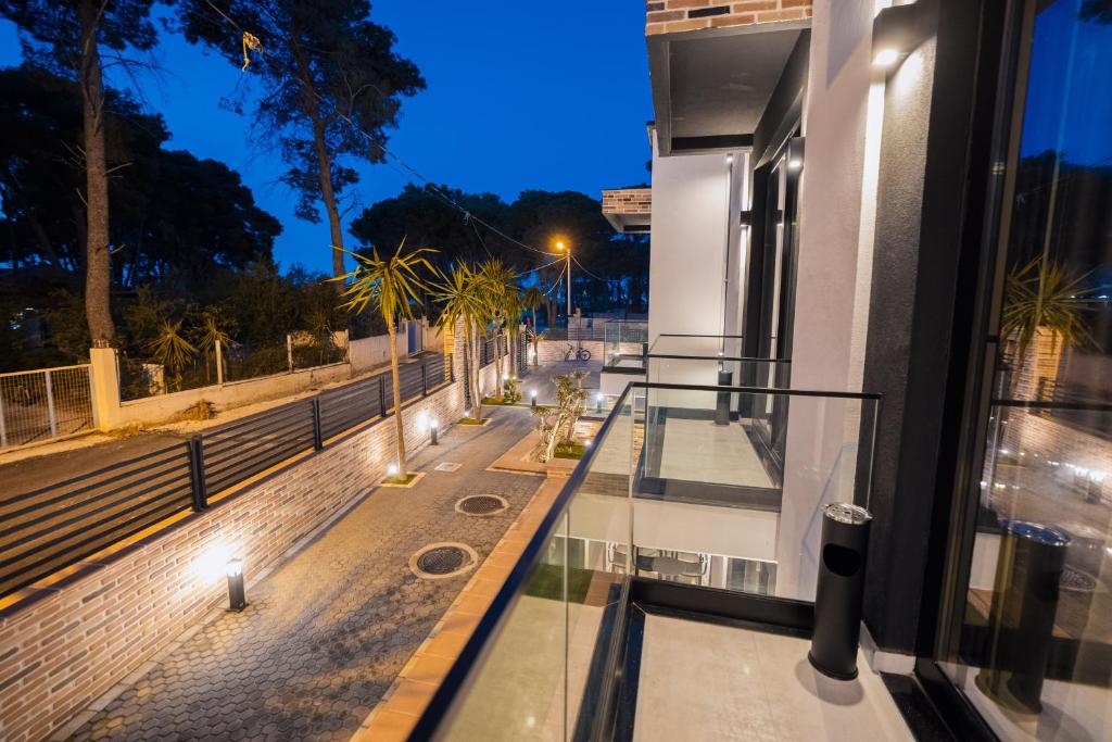 Balkón nebo terasa v ubytování Hotel Beke