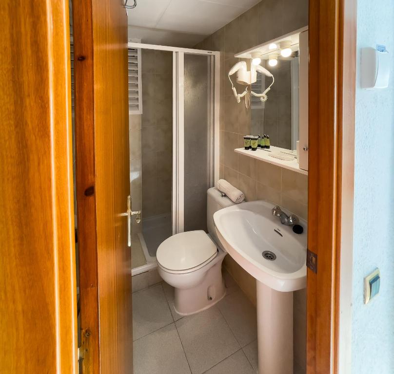 Koupelna v ubytování Hotel Maremagnum