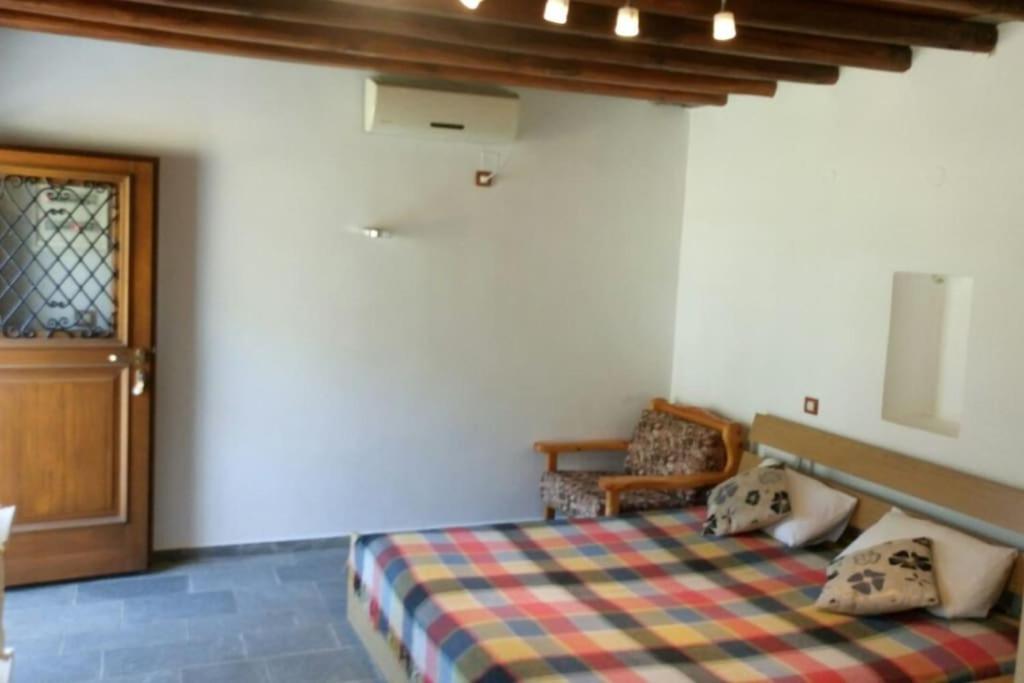 Кровать или кровати в номере Kyma House -150m from the beach