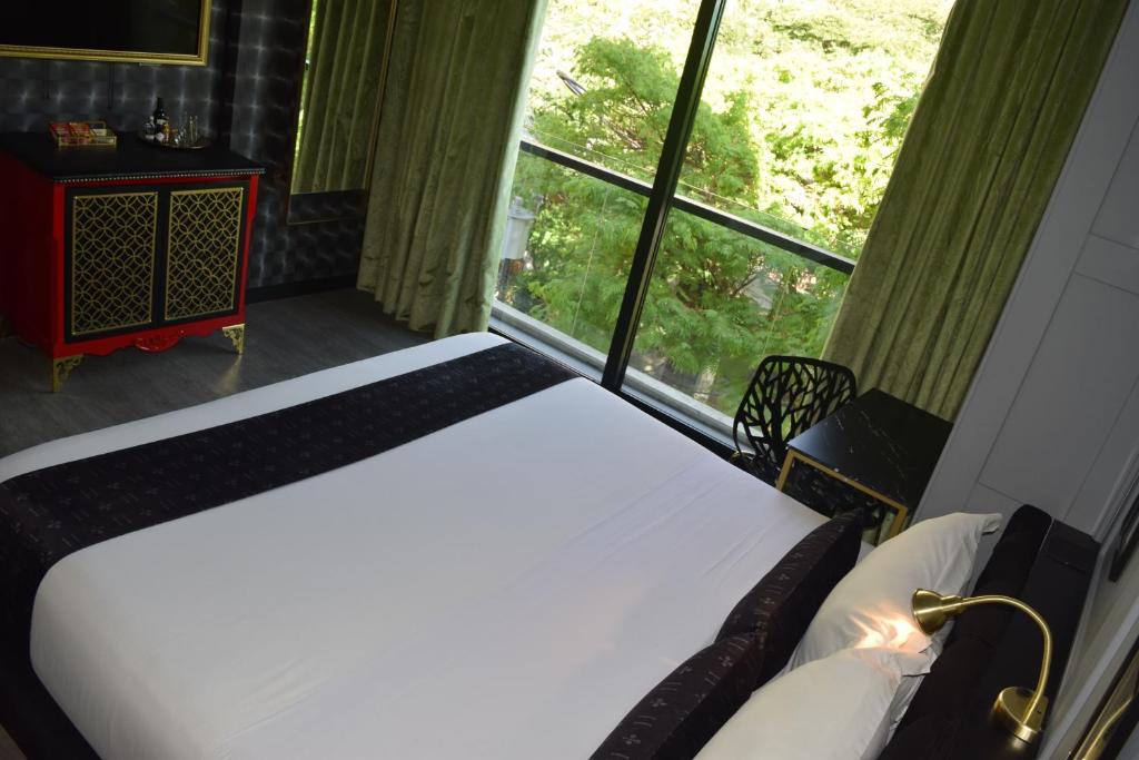 Cama o camas de una habitación en Hotel Helene