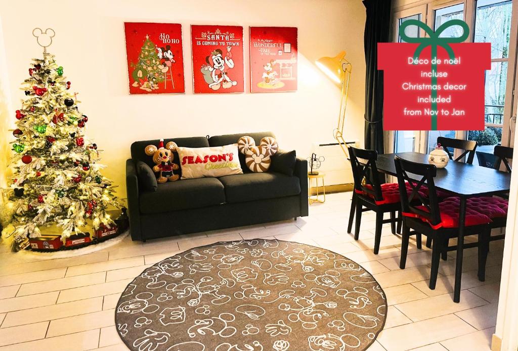 Posezení v ubytování Chez Mickey à 5 min de Disneyland Paris