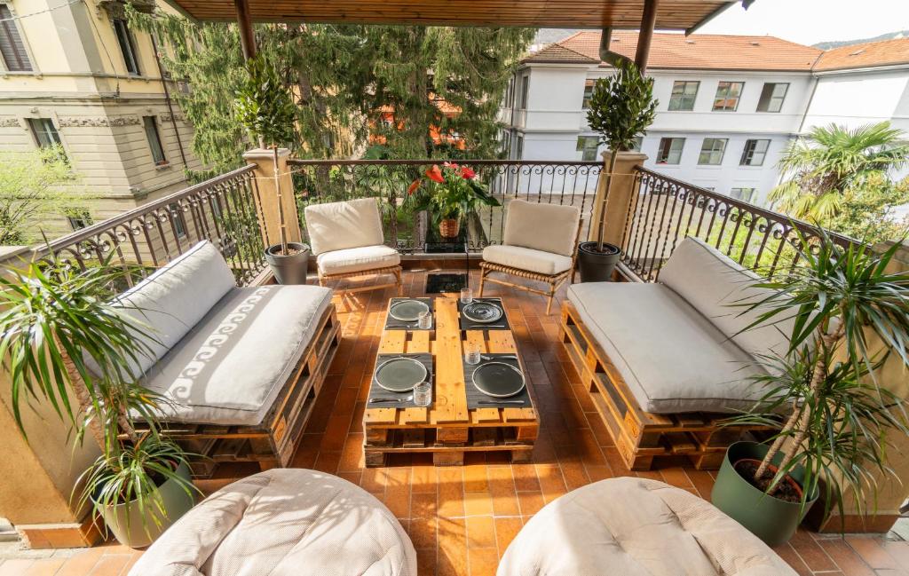 Balkón nebo terasa v ubytování Casa Anzi