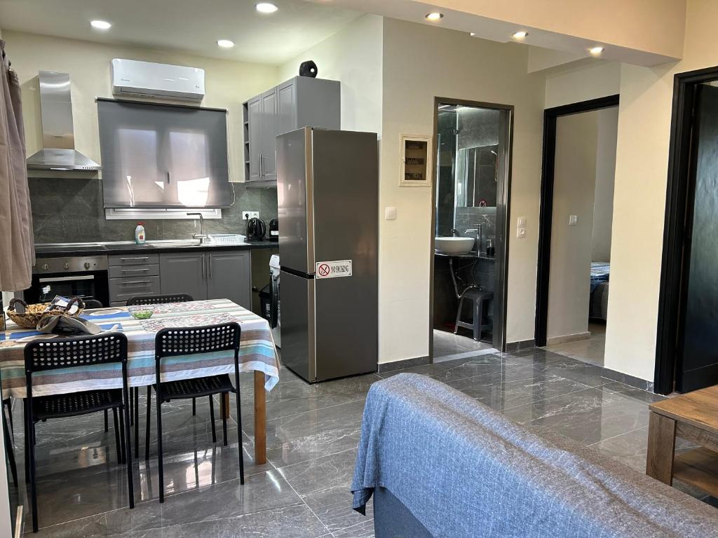 Kuchyň nebo kuchyňský kout v ubytování Alexander Apartments