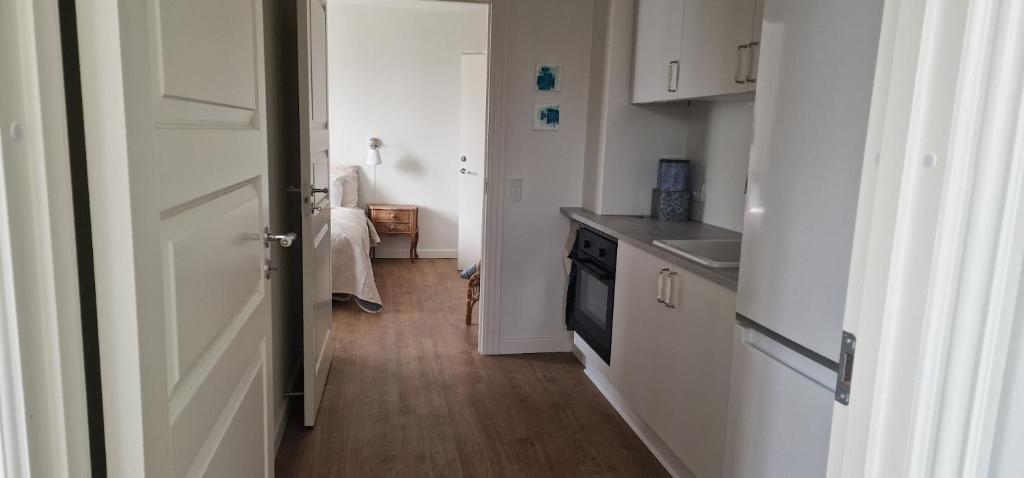 Kuchyň nebo kuchyňský kout v ubytování Hotel Udsigten Marstal