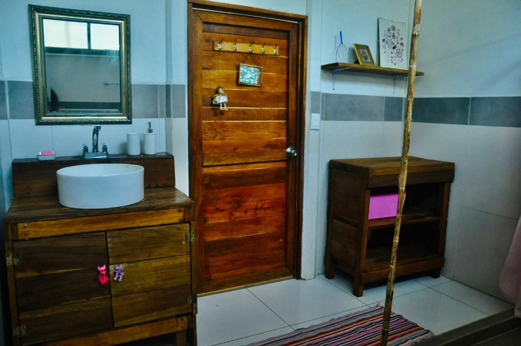 Koupelna v ubytování Camping Babsita-TIPI und Hütten und Stellplätze für Zelt und Camper direkt am Meer und See