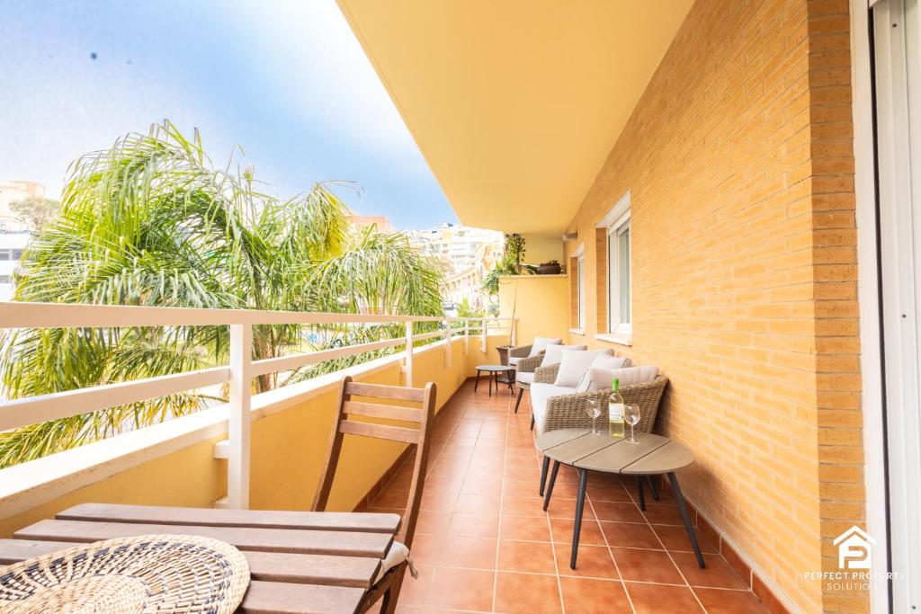 Stylish 2BR with big terrace near beach and golf