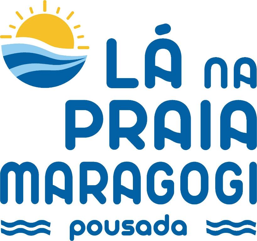 マラゴージにあるPousada Lá na Praia Maragogiの新しいマルコプコーラのロゴ