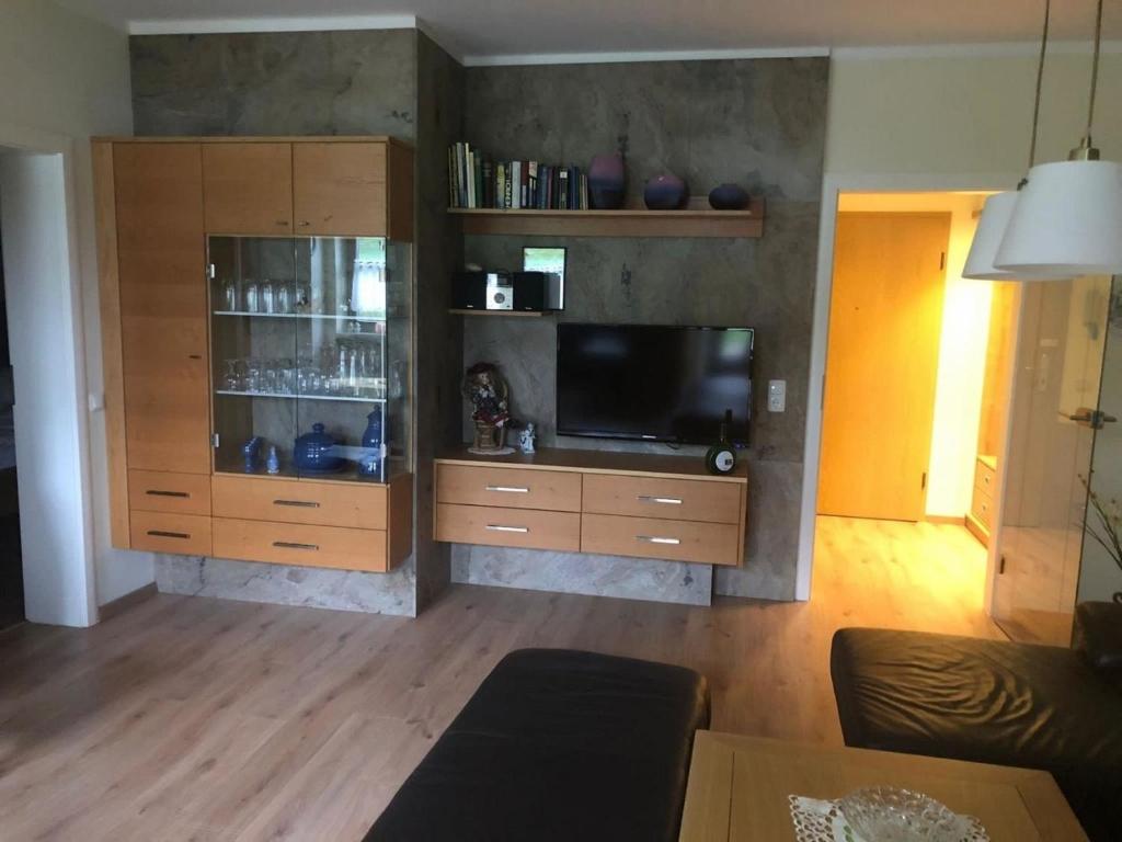 Η κουζίνα ή μικρή κουζίνα στο Ferienwohnung Lichtblicke 51