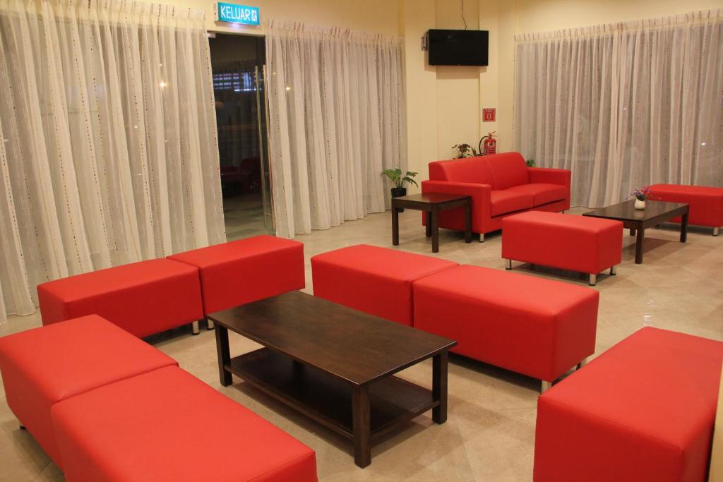 TV a/nebo společenská místnost v ubytování Hotel Mirage PD