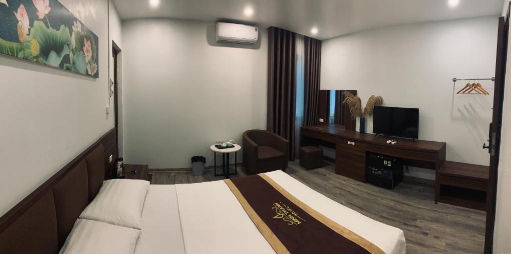 TV a/nebo společenská místnost v ubytování Minh Thanh Villa Hotel - Hà Đông,Hà Nội