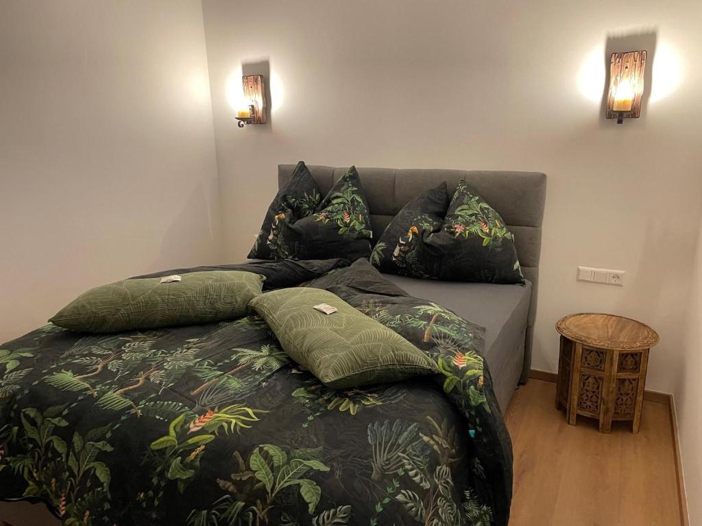Postel nebo postele na pokoji v ubytování Villa Waidblick
