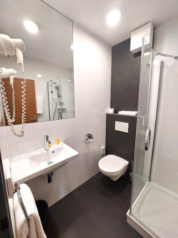 Koupelna v ubytování Hotel Avion