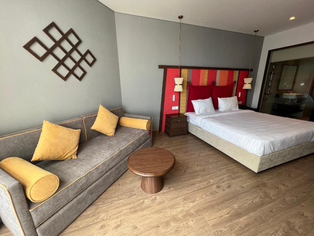 Postel nebo postele na pokoji v ubytování APEC MANDALA CDT - Resort