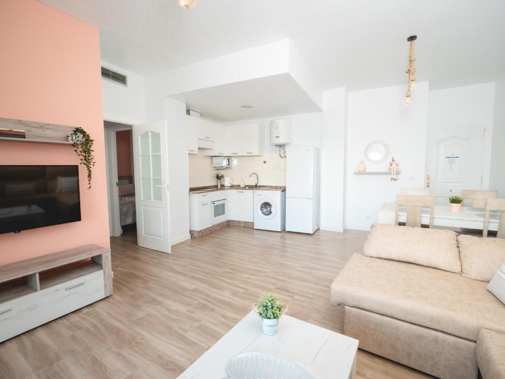 Kuchyňa alebo kuchynka v ubytovaní Apartamentos El Calón Playa