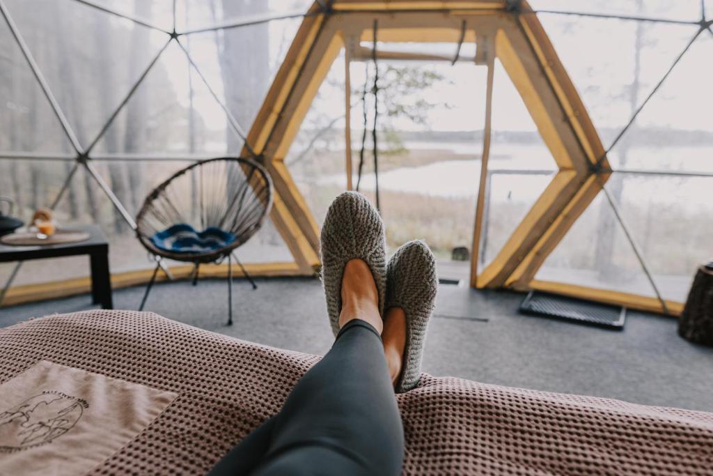 Posezení v ubytování Asalnai Campsite