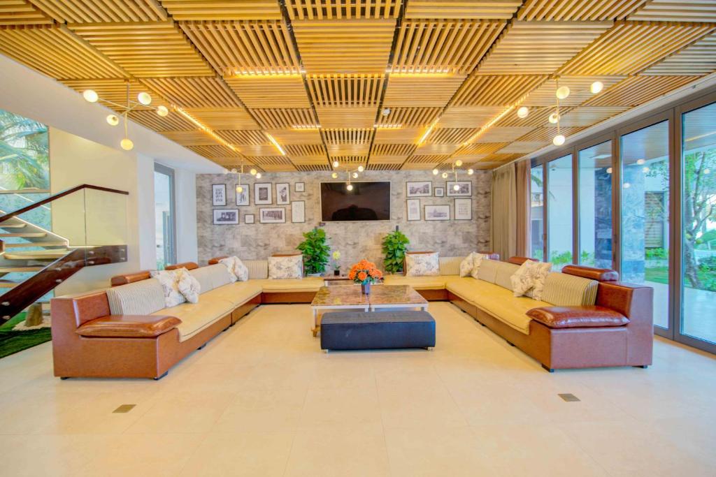 Posezení v ubytování Deluxe Beachside Resort Danang