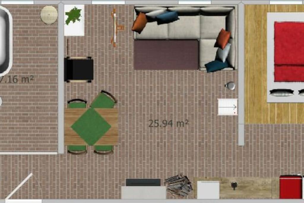 a rendering of a floor plan of a building at Central Industrial Souterrain in Vienna