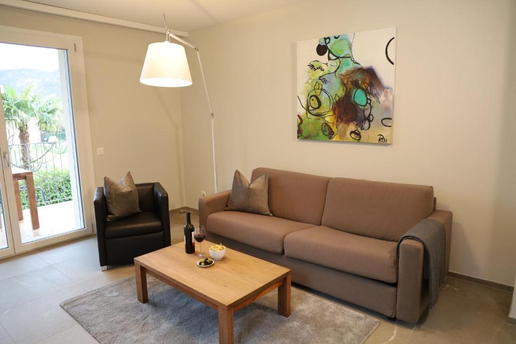 Posezení v ubytování Casa QUATTRO FIUMI