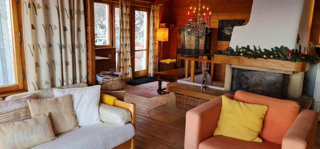 Posezení v ubytování Mont Blanc Chalet