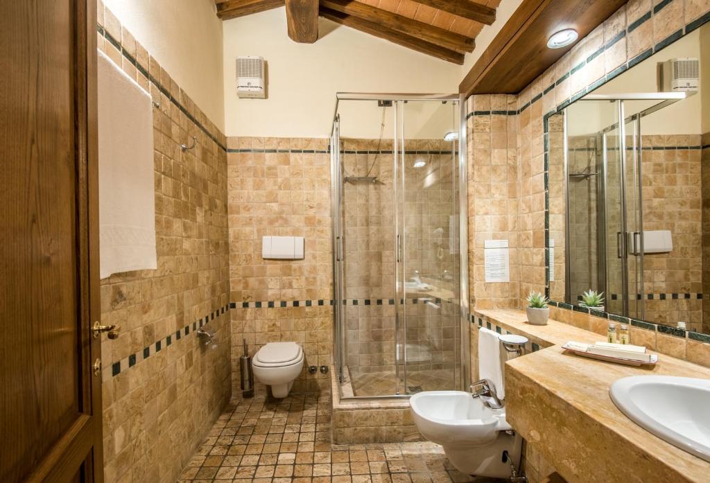 Koupelna v ubytování Hotel Palazzo Squarcialupi