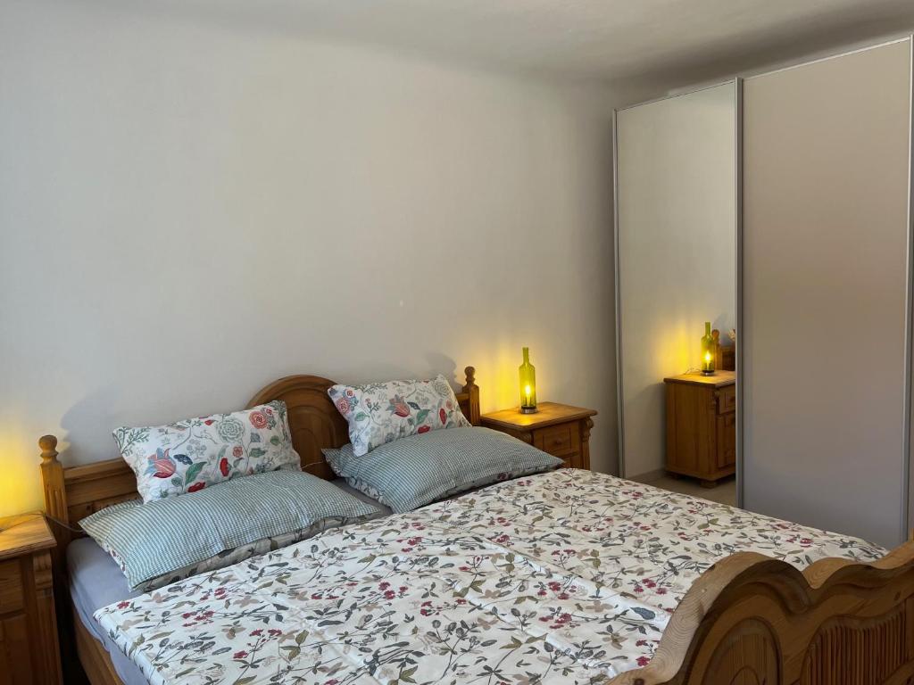 Postel nebo postele na pokoji v ubytování SOMMERHAUS JOSEFA