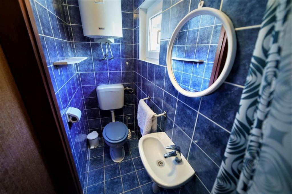 Koupelna v ubytování Apartmani Lidija Karin Donji