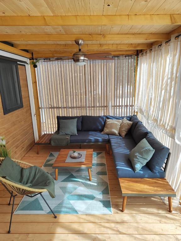 Posezení v ubytování Mobile home Kala