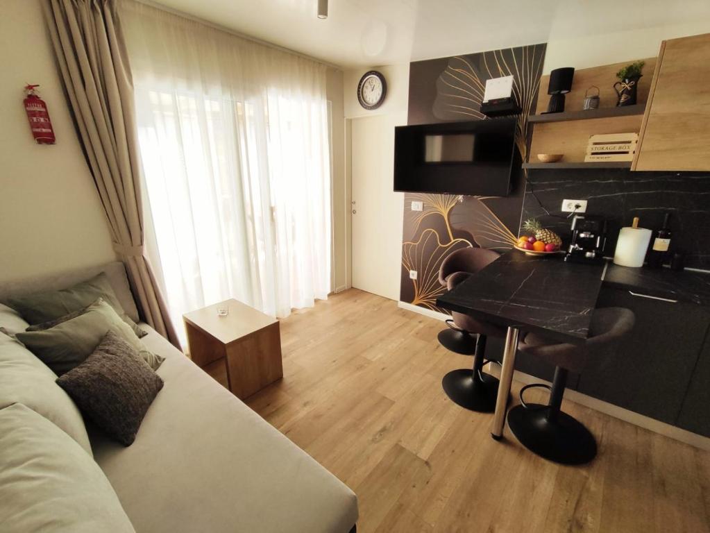 Kuchyň nebo kuchyňský kout v ubytování Mobile home Kala