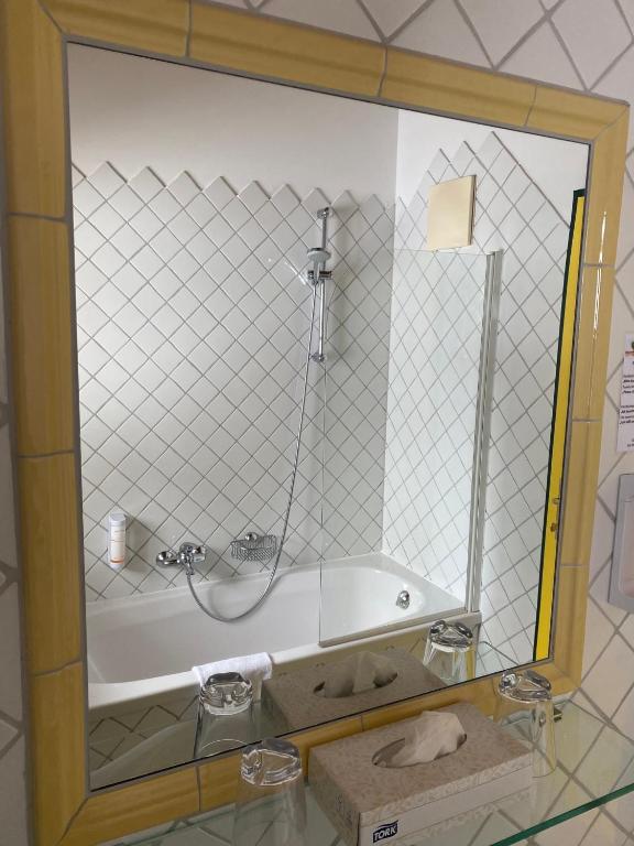 Koupelna v ubytování Hotel Grünwaldkopf