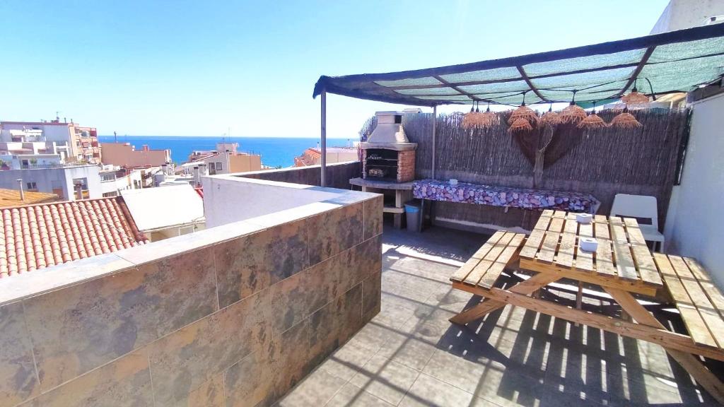 Μπαλκόνι ή βεράντα στο Claire Seaview & Beach-apartment