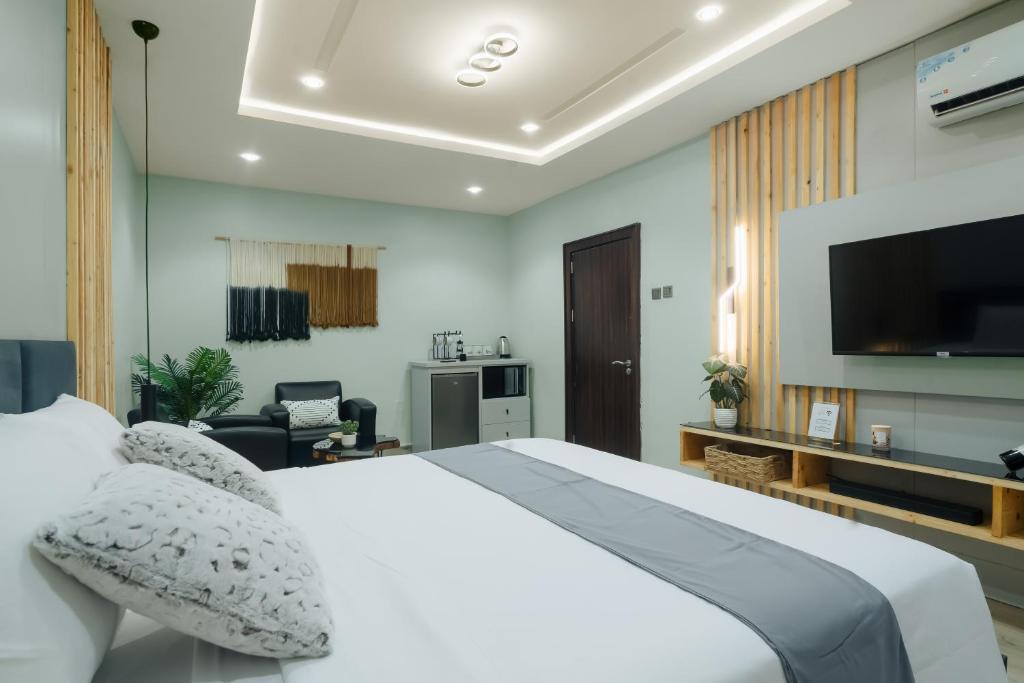 Kuchyň nebo kuchyňský kout v ubytování Kashco Apartments Wuse 2 Abuja