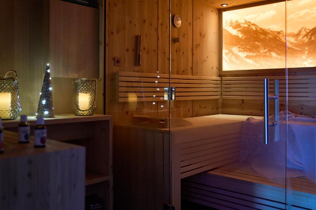 Koupelna v ubytování Hotel Alpennest