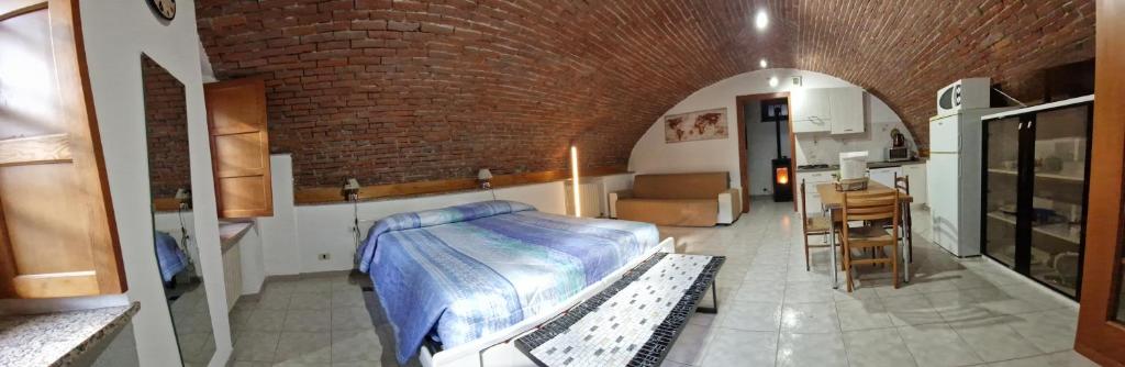 Łóżko lub łóżka w pokoju w obiekcie A casa di Giò