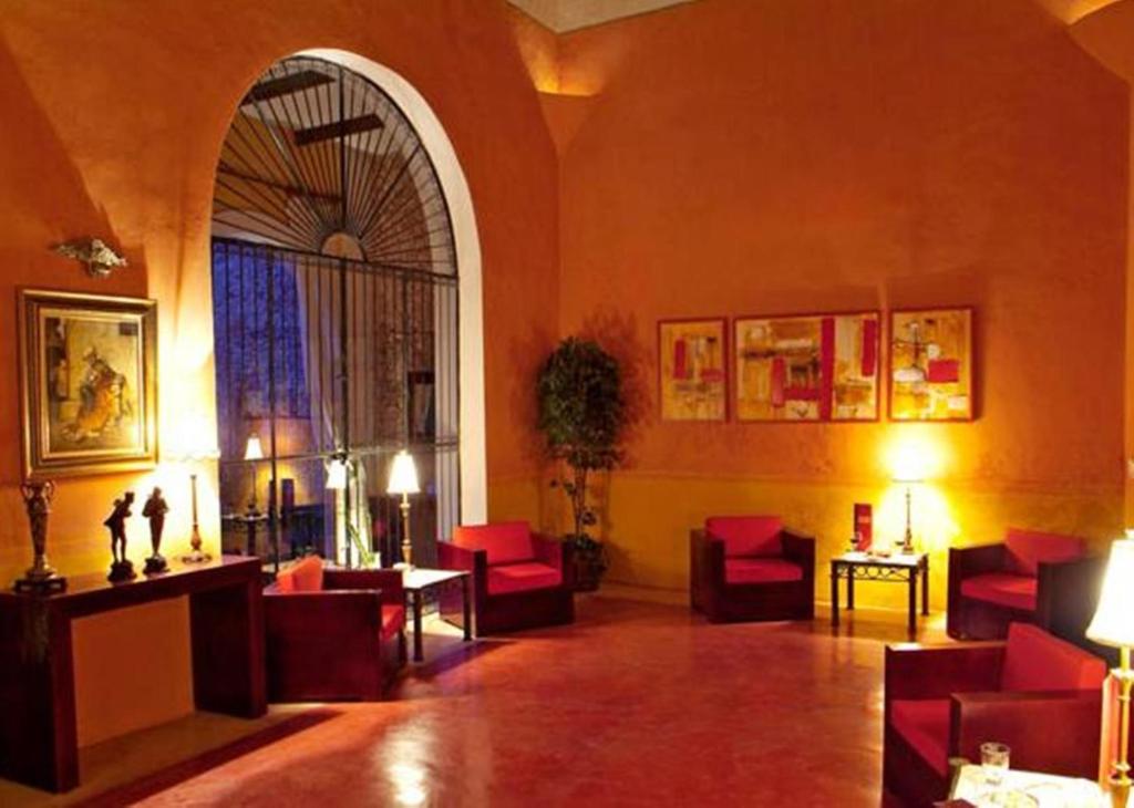 Posezení v ubytování Hotel Hacienda Mérida