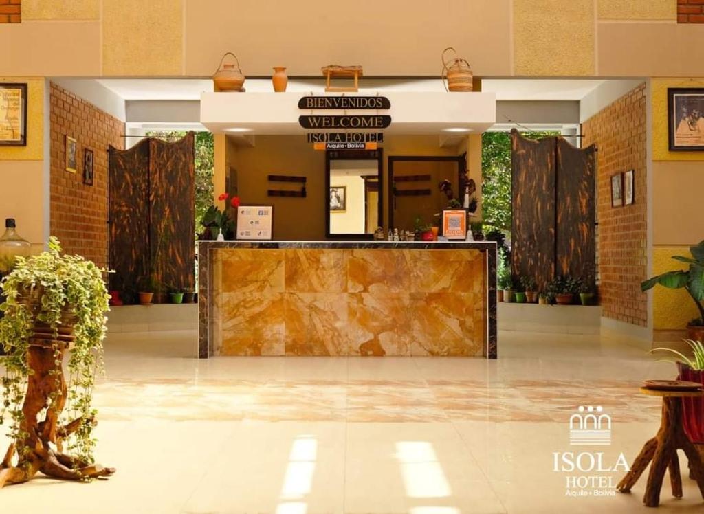 Khu vực sảnh/lễ tân tại Hotel Isola