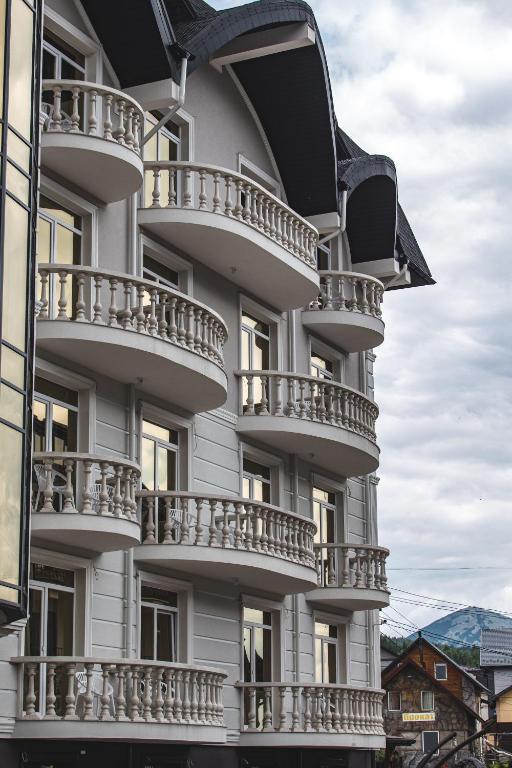 Balkón nebo terasa v ubytování Olimp Hotel
