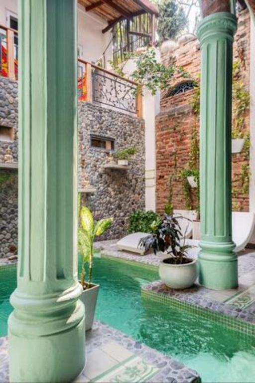 Bazén v ubytování Casa Verde Hotel nebo v jeho okolí