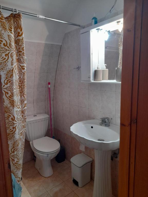 Koupelna v ubytování Villa Fraoulitsa