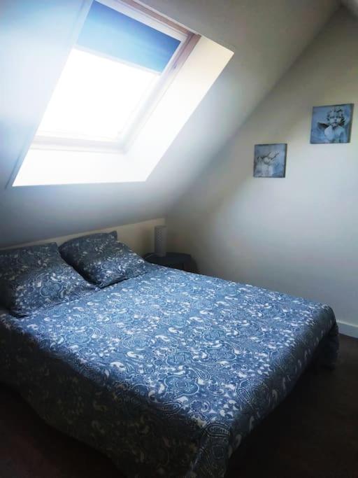 Postel nebo postele na pokoji v ubytování Le gîte du havre