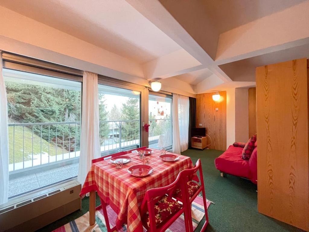 Posezení v ubytování Appartamento Cinzia Residence Solaria Marilleva 1400