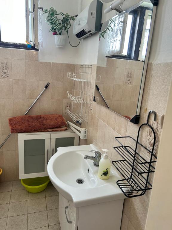 Koupelna v ubytování Szabó Apartmanház