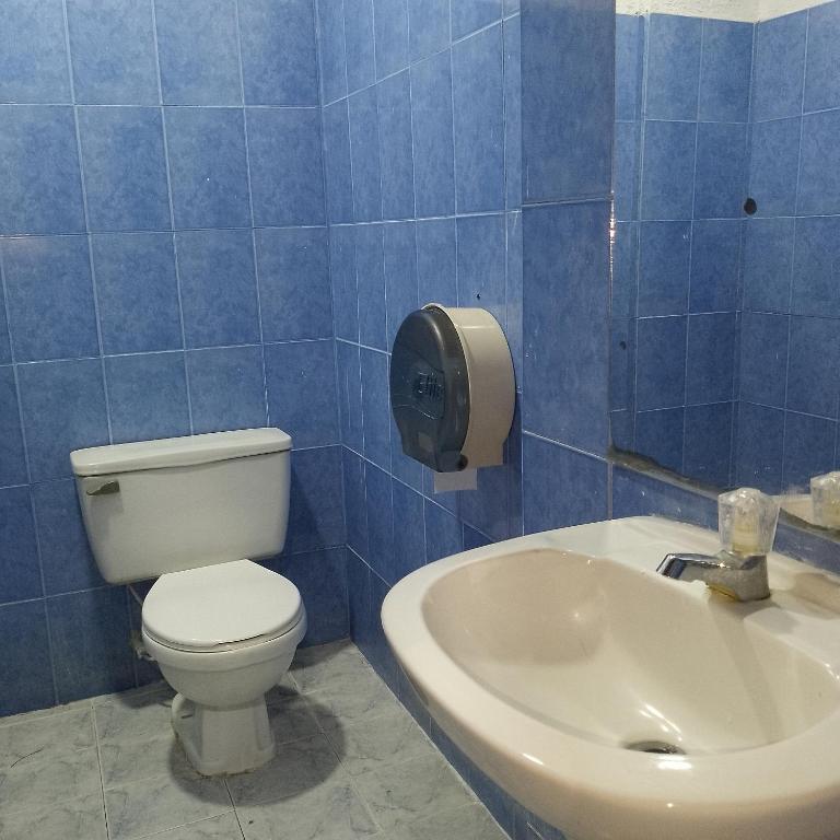 Koupelna v ubytování hotel avenida53